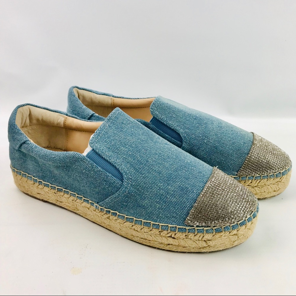 Kendall + Kylie Joss Espadrilles Denim/Silvr Shoes
